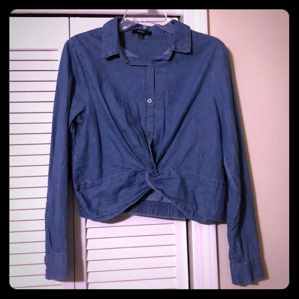 Blue jean blouse